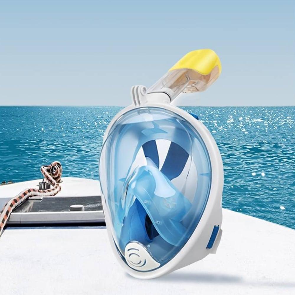 Satana fullface snorkelmaske med 180 graders panorama og integreret snorkel