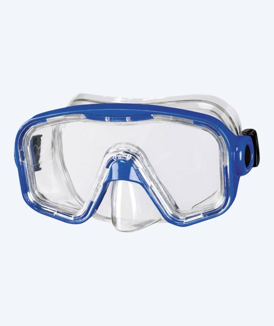 Beco Bahia dykmask för junior och vuxna i marinblå, twin lens, silikonskirt