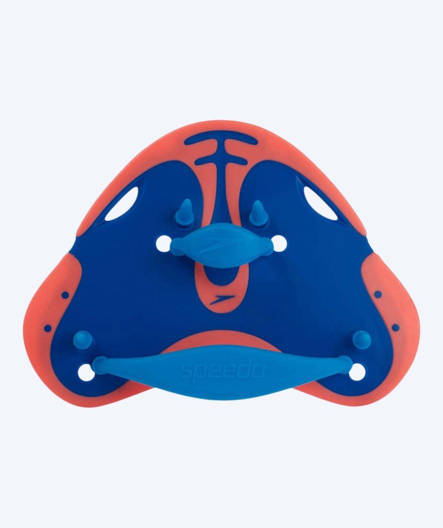 Speedo Biofuse handpaddlar i blå och orange färg