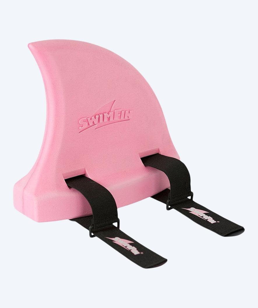 SwimFin hajfena i rosa färg — ryggfena-formad flytanordning för barn