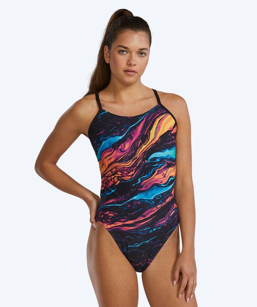 TYR Durafast Elite Cutoutfit badedragt til damer i sort og multi