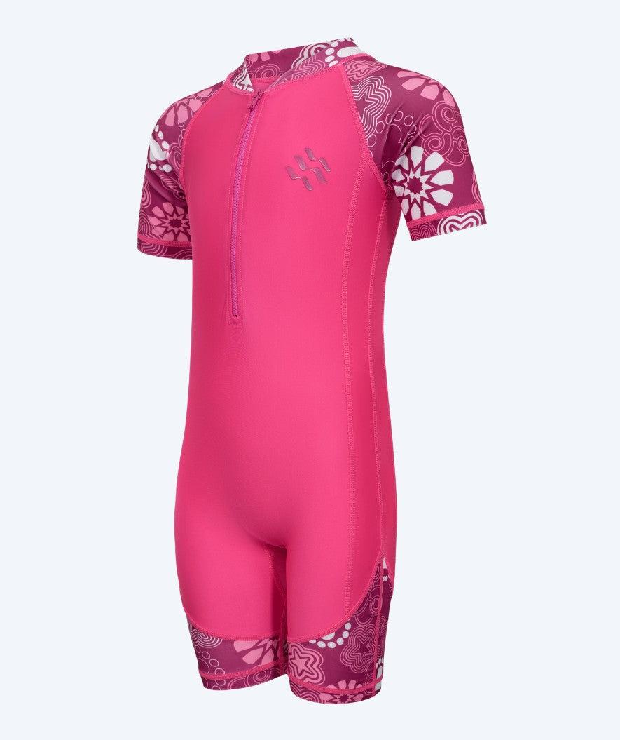 Watery Athena Kortærmet Rashguard til børn i pink