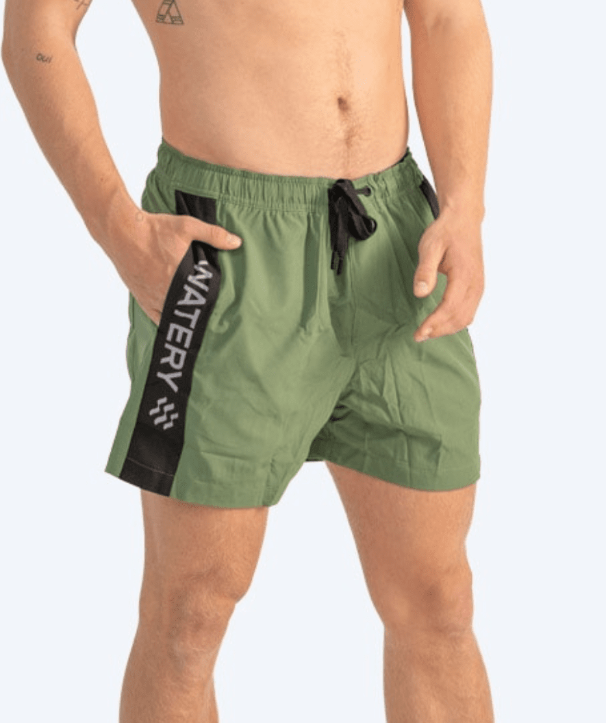 Watery Signature Eco badshorts herr grön