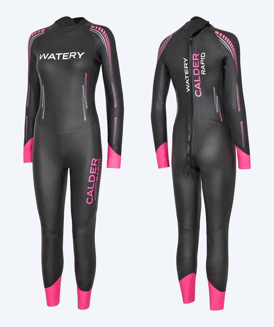 Watery Calder Rapid våddragt til damer i sort og pink - Yamamoto neopren avanceret