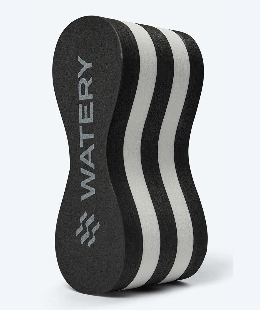Watery Makara pull buoy i sort og hvid, dråbeformet EVA-skum til svømmning