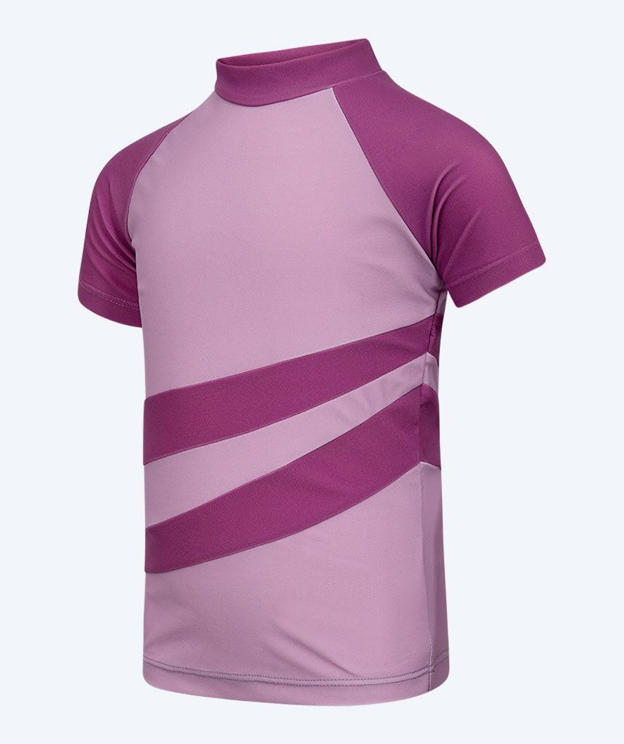 Watery Manami kortärmad UV-rashguard för barn i lila atlantic-färg