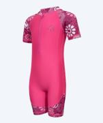 Watery Athena Kortærmet Rashguard til børn i pink