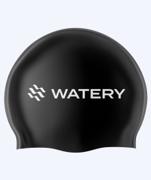 Watery Signature badehætte i sort silikone